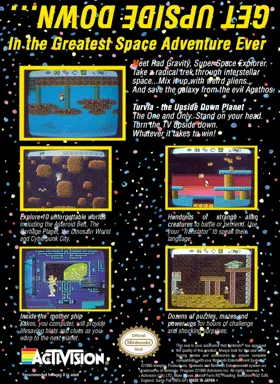 Adventures of Rad Gravity, The (USA) box cover back